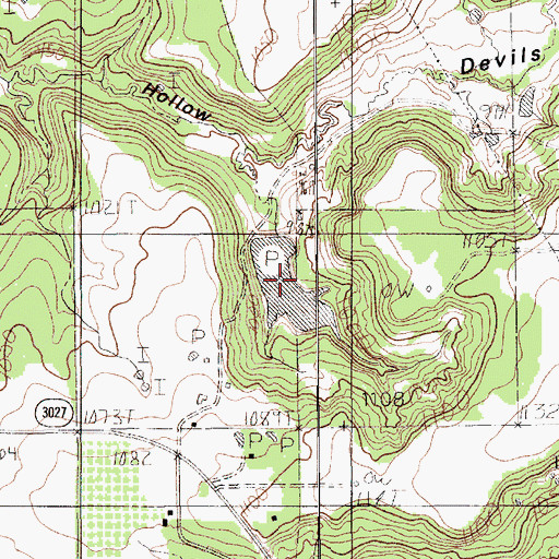 Topographic Map of Dike Lake, TX