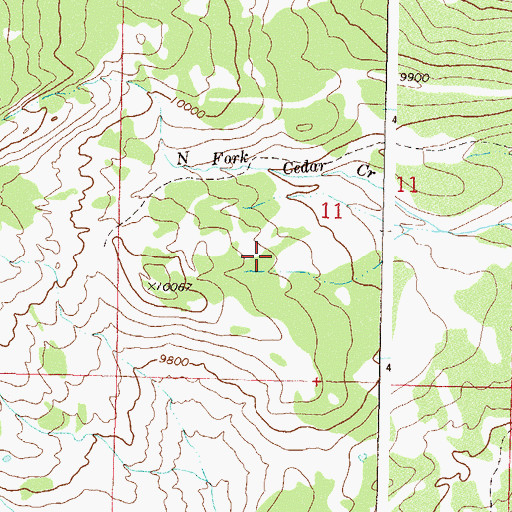 Topographic Map of Gothic Picnic Ground, CO