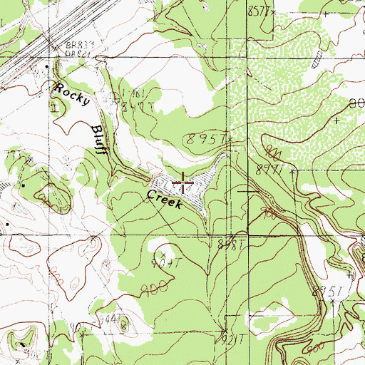 Topographic Map of Le Wallen Lake Number 2, TX