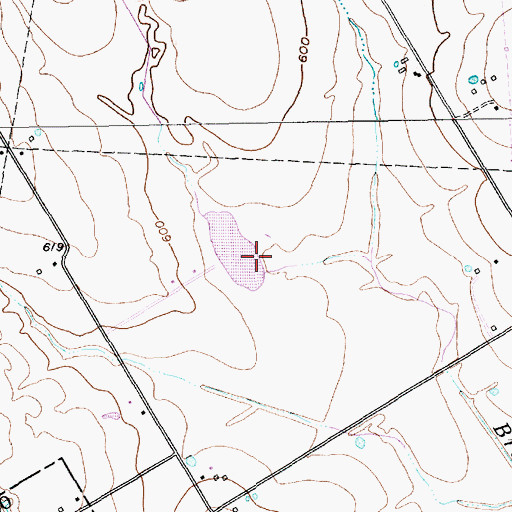 Topographic Map of Galbraith Lake Dam, TX