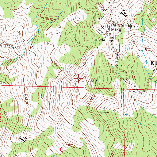 Topographic Map of Anthracite Mesa, CO