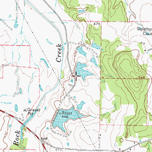 Topographic Map of Helm Lake Number 3 Dam, TX