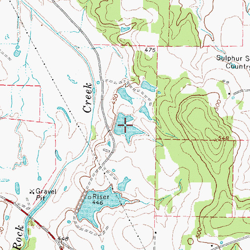 Topographic Map of Helm Lake Number 3, TX
