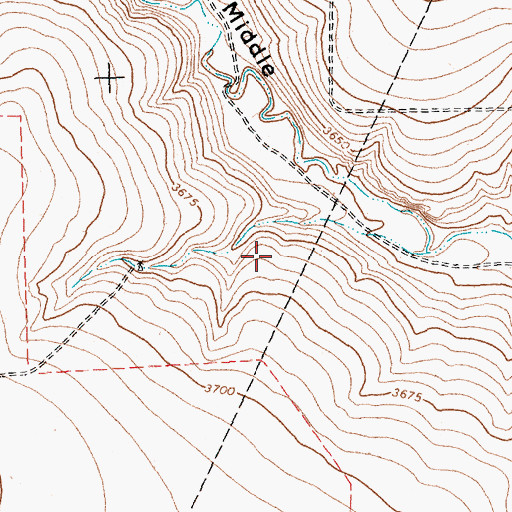 Topographic Map of Cosby Lake Dam, TX