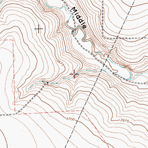 Topographic Map of Cosby Lake, TX
