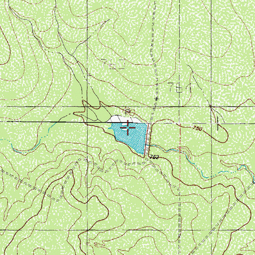 Topographic Map of Farias Lake, TX