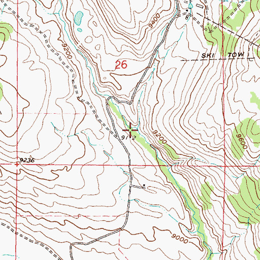 Topographic Map of Washington Gulch, CO