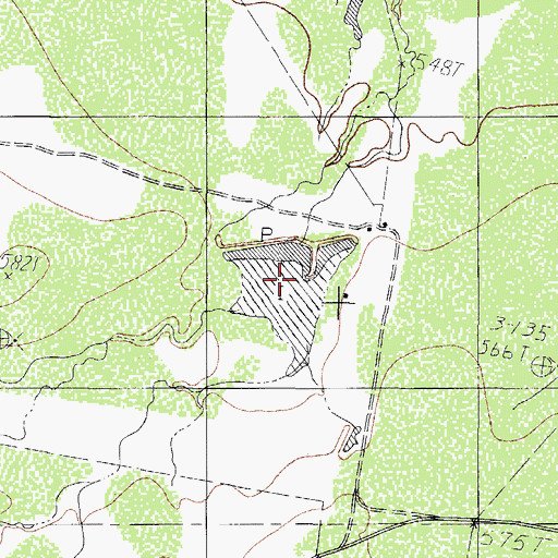 Topographic Map of Harrison Lake Number 1, TX