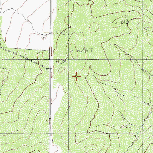 Topographic Map of Harrison Lake Number 2 Dam, TX