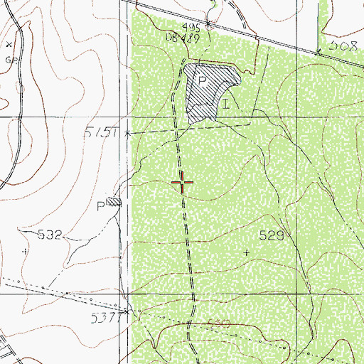 Topographic Map of Harrison Lake Number 5, TX