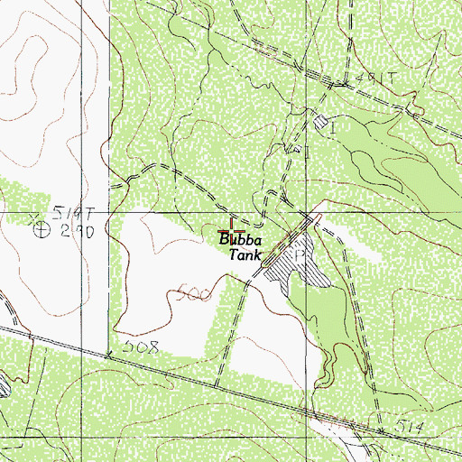 Topographic Map of Light Lake Number 1 Dam, TX