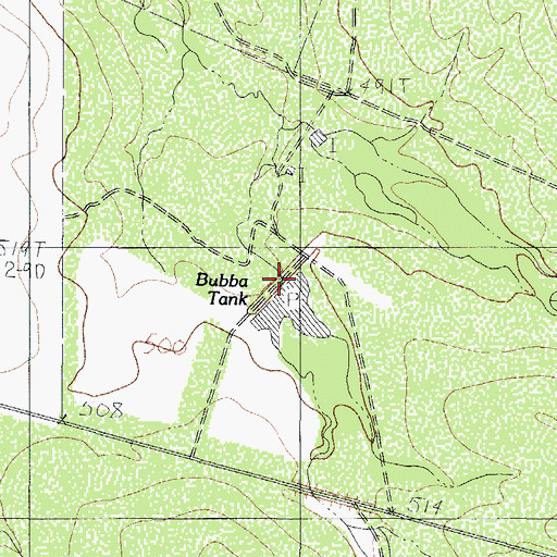 Topographic Map of Light Lake Number 1, TX