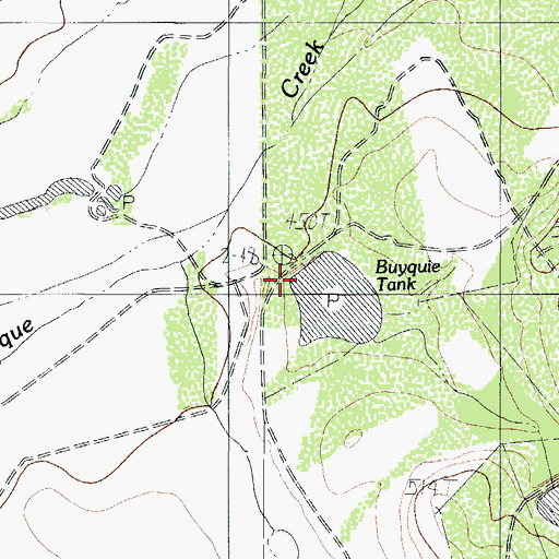Topographic Map of Light Lake Number 2 Dam, TX