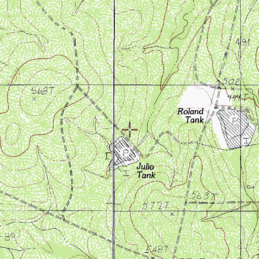 Topographic Map of Light Lake Number 4 Dam, TX