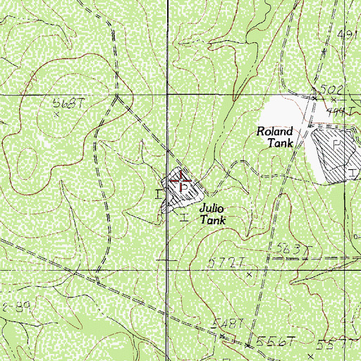 Topographic Map of Light Lake Number 4, TX