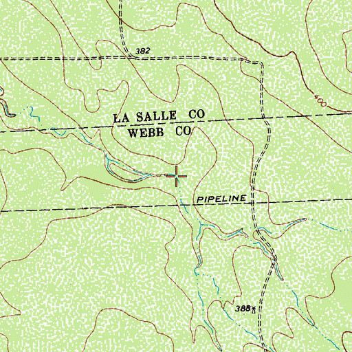 Topographic Map of Nunley Lake Number 3 Dam, TX