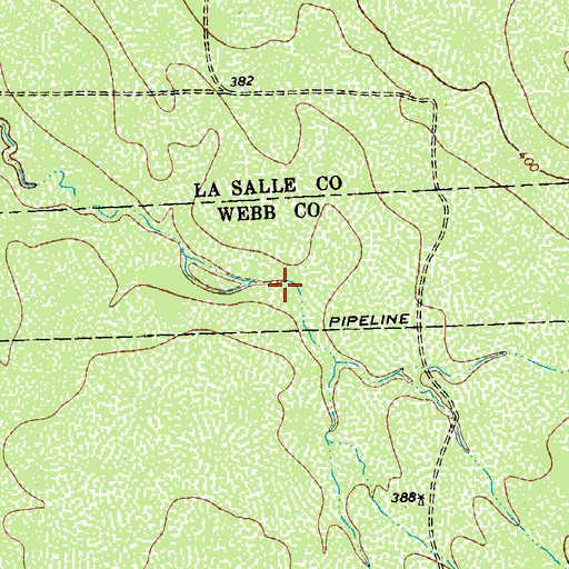 Topographic Map of Nunley Lake Number 3, TX