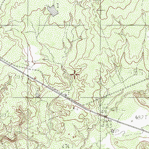 Topographic Map of La Mesa Ranch Lake Dam, TX
