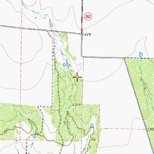 Topographic Map of Long Lake, TX