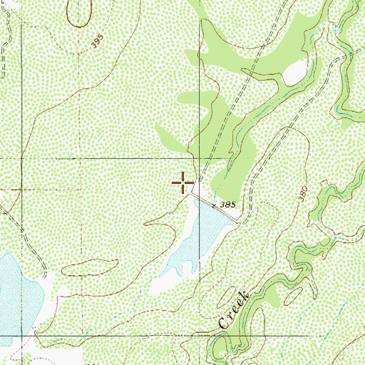 Topographic Map of Frank Nunley Lake Dam, TX