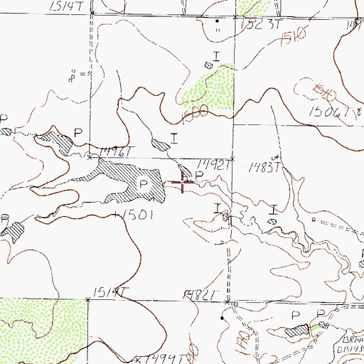 Topographic Map of McCoy Lake Dam, TX