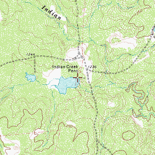 Topographic Map of Waggoner Lake Number 1 Dam, TX