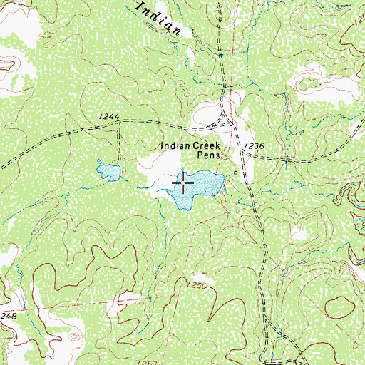 Topographic Map of Waggoner Lake Number 1, TX