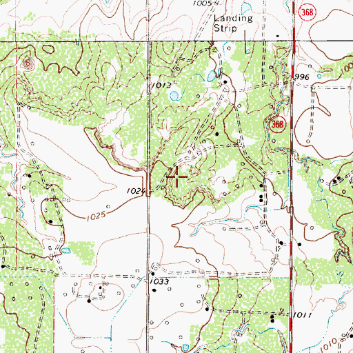 Topographic Map of Netherly Lake, TX