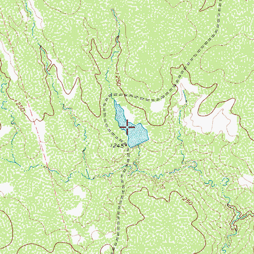 Topographic Map of Waggoner Lake Number 2, TX