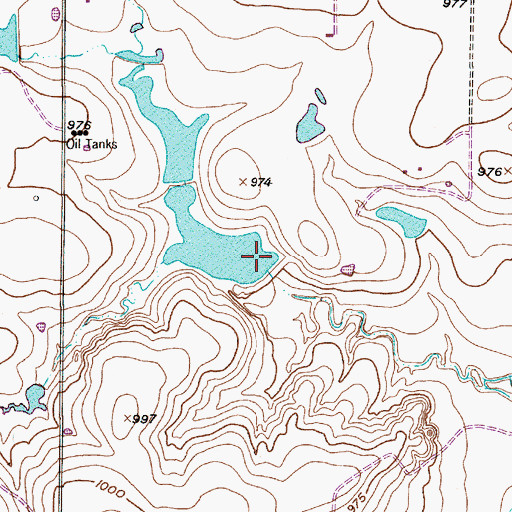 Topographic Map of Texas No Name Number 41 Dam, TX