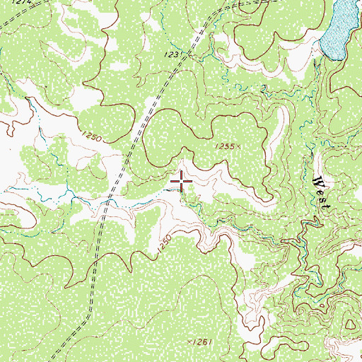 Topographic Map of Waggoner Lake Number 3, TX