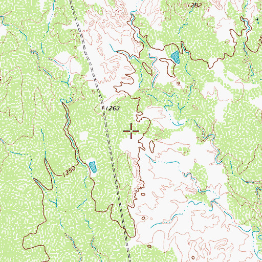Topographic Map of Waggoner Lake Number 6 Dam, TX