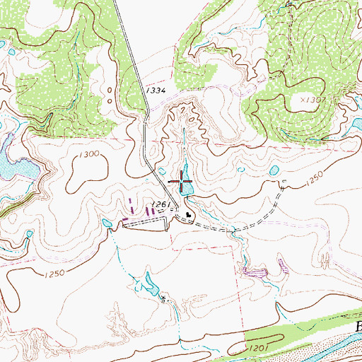 Topographic Map of Porter Lake, TX