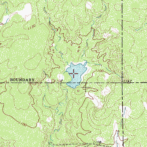 Topographic Map of Waggoner Ranch Lake Number 4, TX