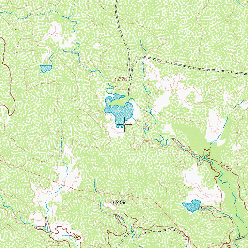 Topographic Map of Waggoner Ranch Lake Number 8 Dam, TX
