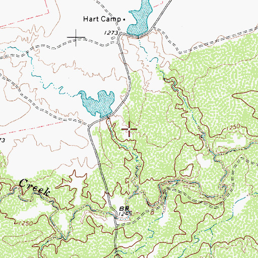 Topographic Map of Texas No Name Number 42 Dam, TX