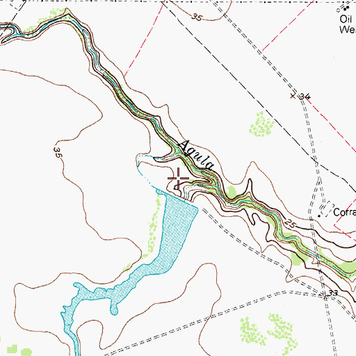 Topographic Map of Texas No Name Number 44 Dam, TX