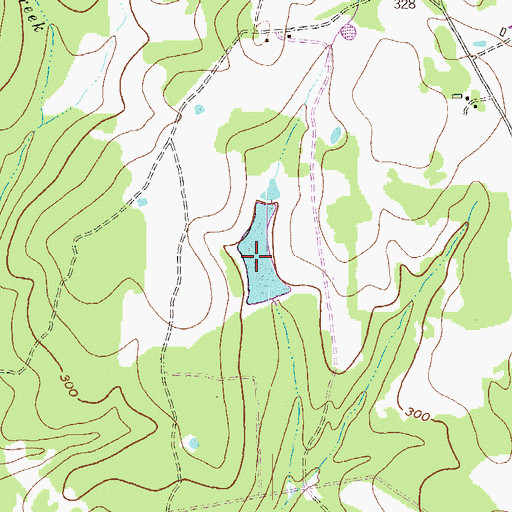 Topographic Map of Bailey Lake, TX