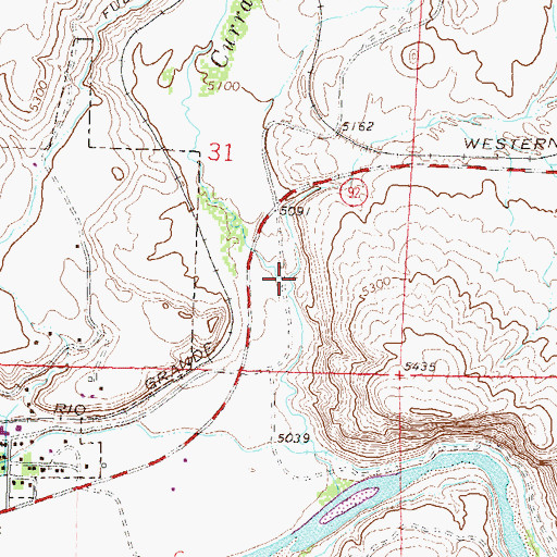 Topographic Map of Dry Creek, CO