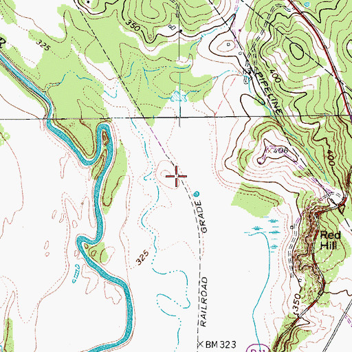 Topographic Map of Glasscock Lake Dam, TX