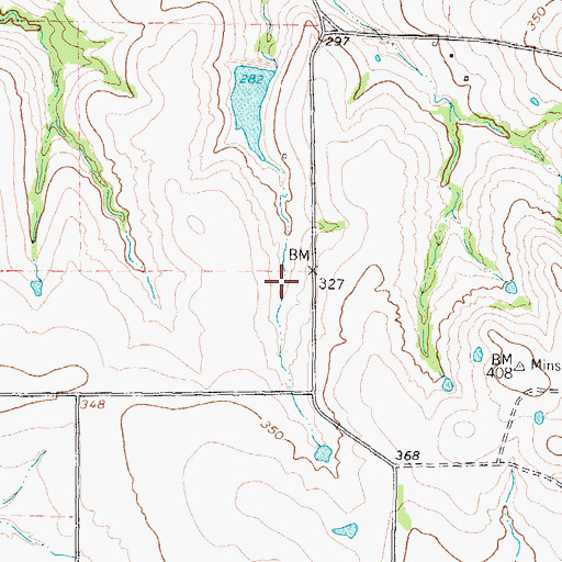 Topographic Map of Ward-Haworth Lake Dam, TX