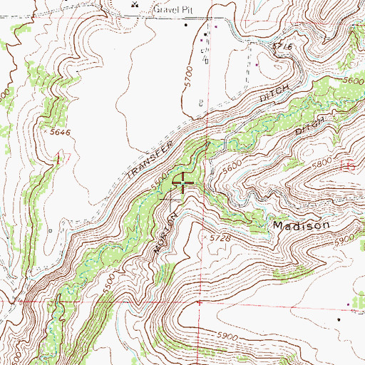 Topographic Map of Madison Gulch, CO