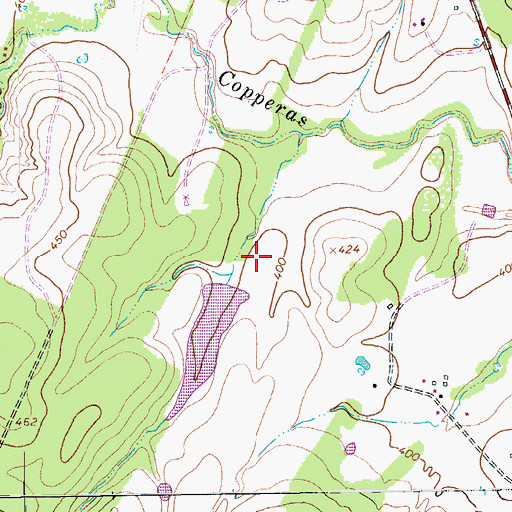 Topographic Map of Portales Lake, TX