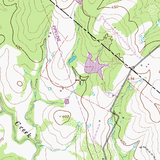 Topographic Map of Sammis Lake, TX