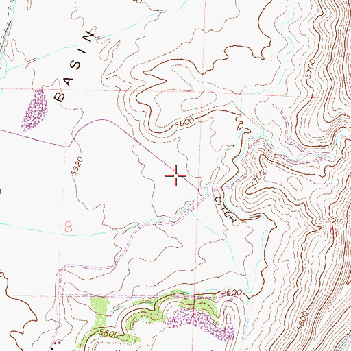 Topographic Map of Posin Gulch, CO