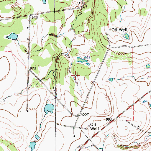 Topographic Map of Worthington Lake Number 1 Dam, TX