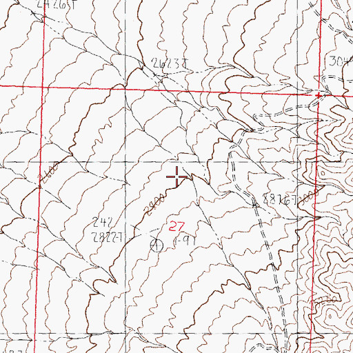 Topographic Map of Boulder Canyon, AZ