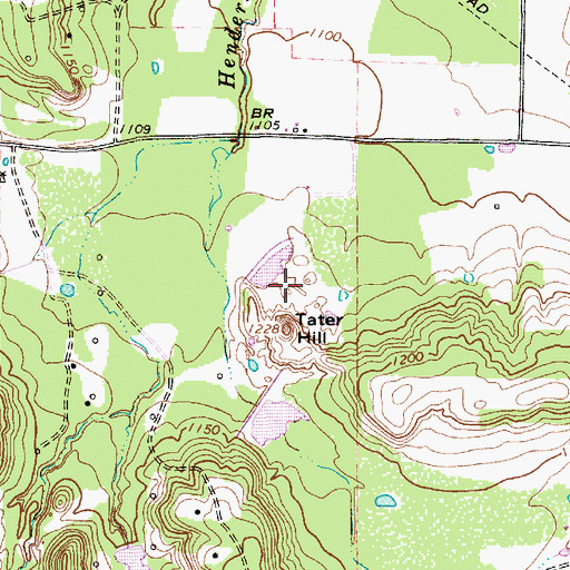 Topographic Map of Dearing Lake Dam, TX