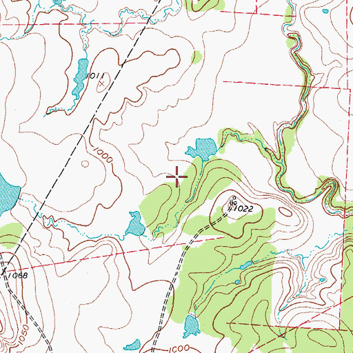 Topographic Map of Cherryhomes Lake Dam, TX