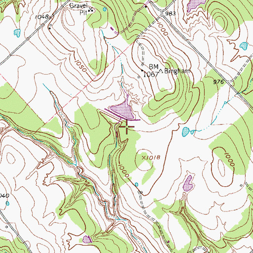 Topographic Map of Soil Conservation Service Sediment Control Structure 112, TX